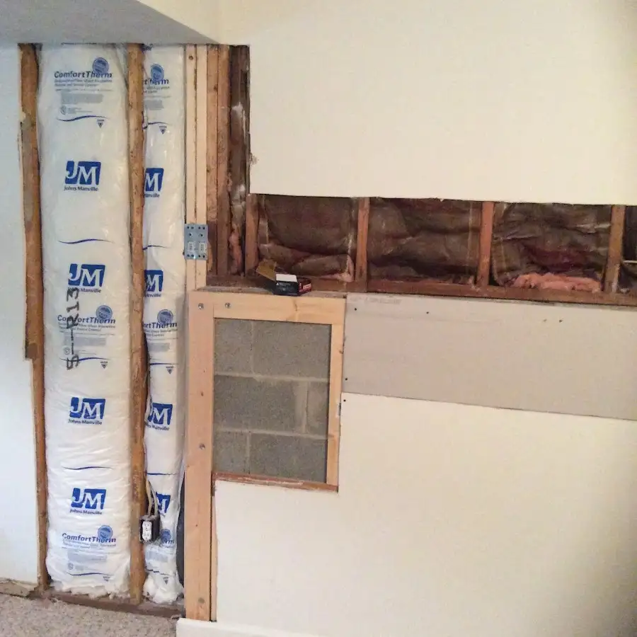 Wall insulation replacement during Contents Cleaning & Restoration in Horn Lake